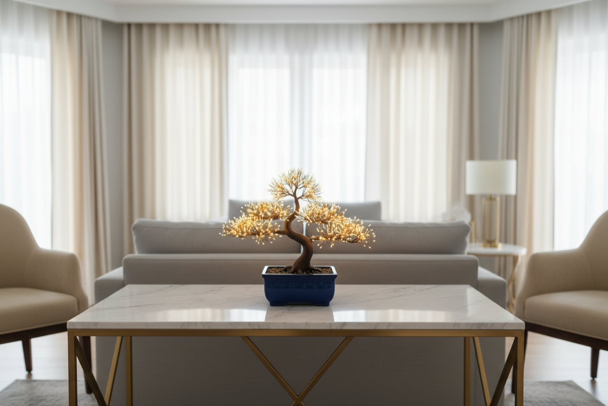 Bonsai fa LED-es dísz – Hangulatos otthoni dekoráció!