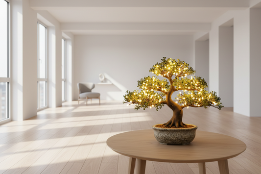 Bonsai fa LED-es dísz – Hangulatos otthoni dekoráció!